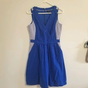 Blue eyelet seersucker dress Tommy Hilfiger